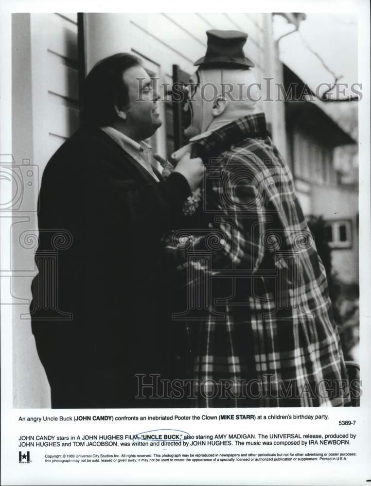 1989 Press Photo John Candy and Mike Starr in 