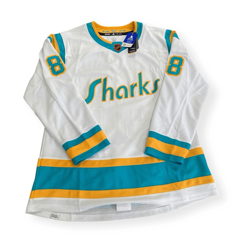 Adidas NHL San Jose Sharks Brent Burns” Reverse Retro Jersey H52337 size 52 New