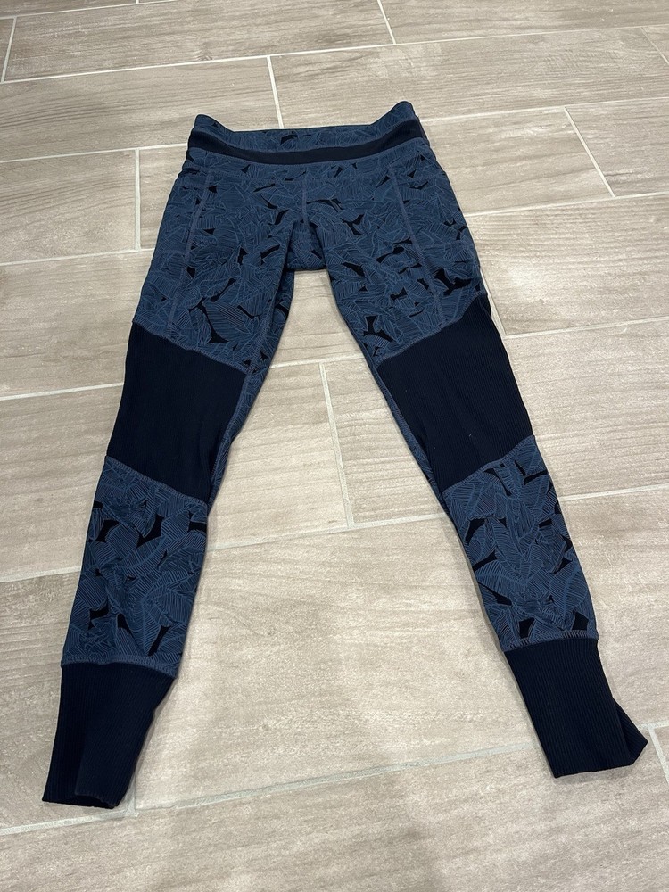 Athleta Leggings Women’s Size Small Color Blue/ Black Athletic