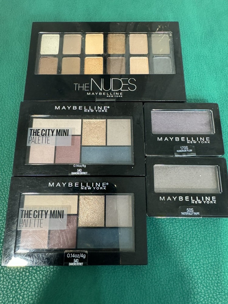 Maybelline New York The Nudes 12 Shades, Mini Palette 540(2)  Mini 50S 170S(1)