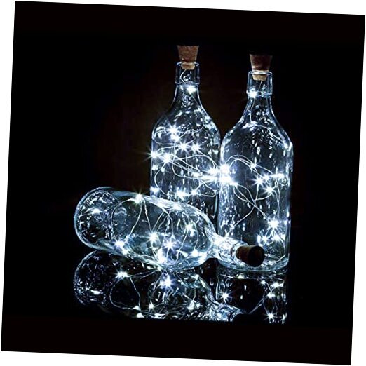 Bottle Lights 12 Pack 20 LEDs Cork Lights for Wine Bottles Battery Cool White
