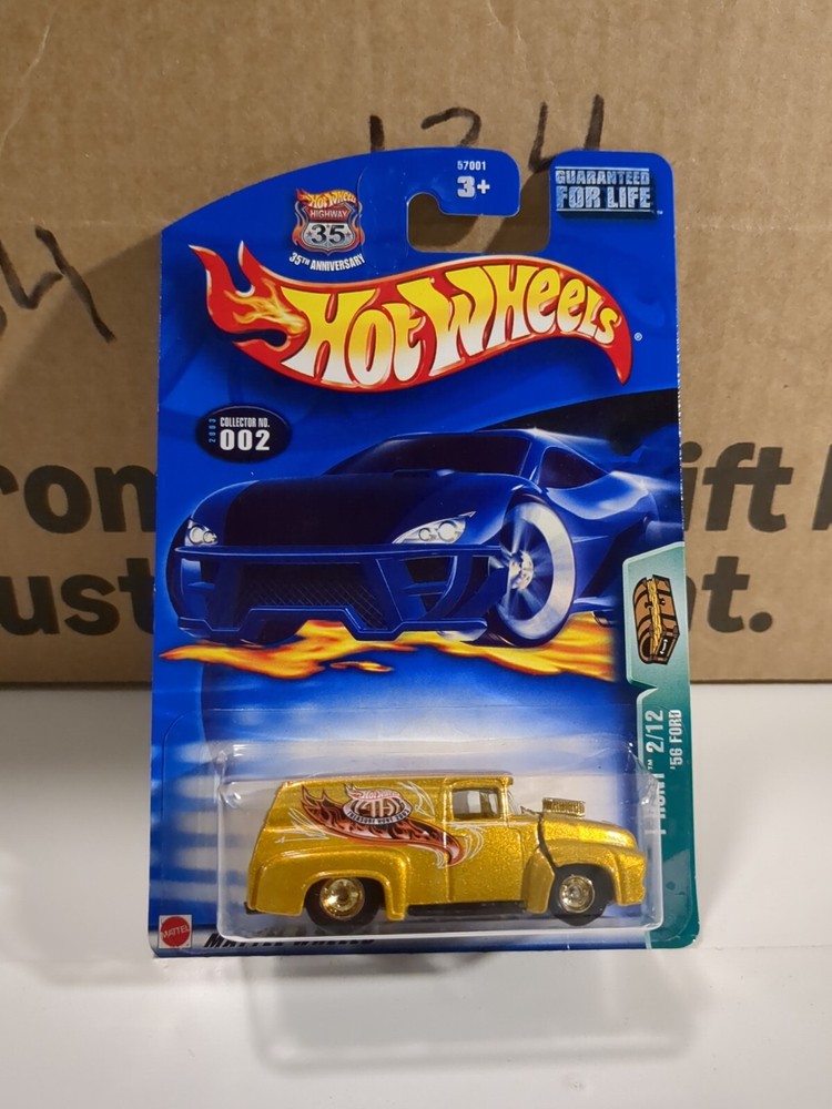 2003 Hot Wheels Treasure Hunt '56 Ford #2/12 Gold w/ Rims