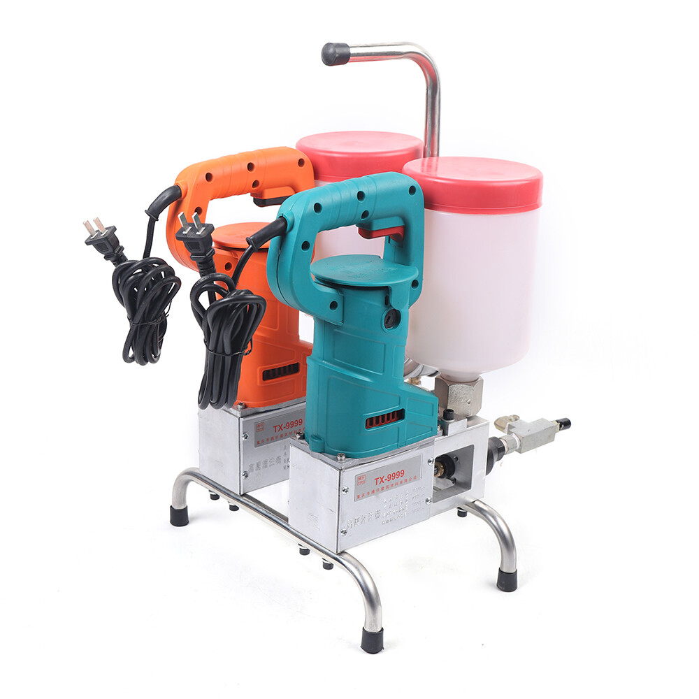 Electric Epoxy / Polyurethane Foam Injection Pump Grouting Steel Machine 1500W