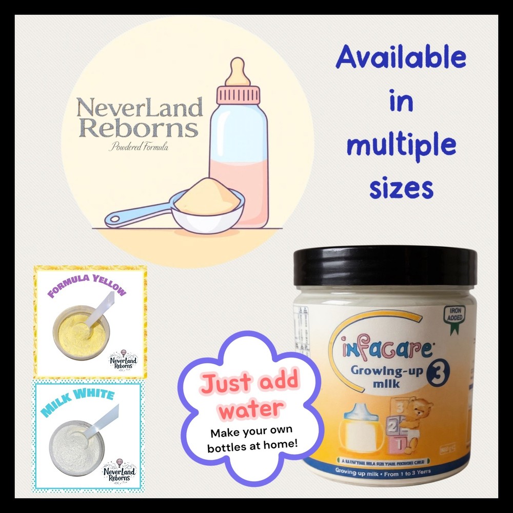 Powdered Formula Concentrate. Make Your Own Bottles At Home. Just Add Water.