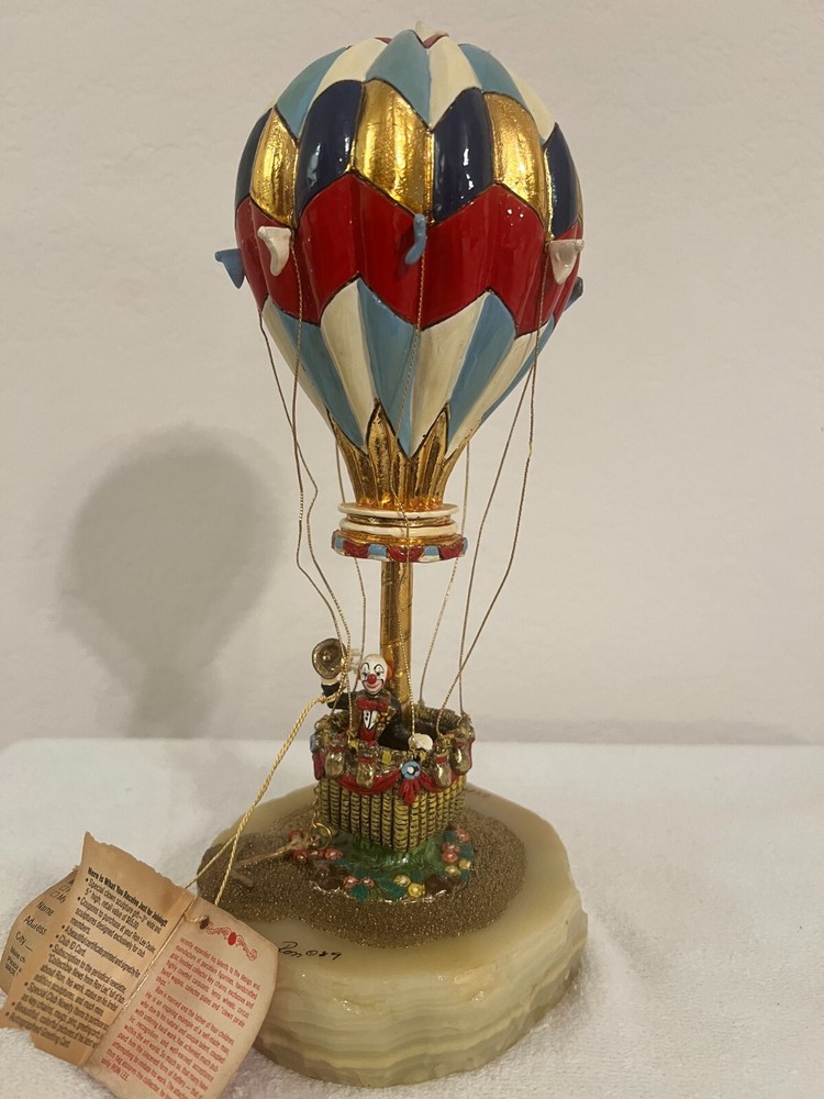 Ron Lee Clown Riding in a Hot Air Balloon