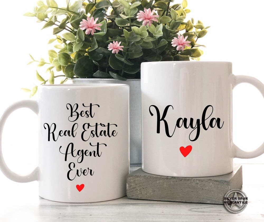 Personalized Real Estate Agent Gift Best Real Estate Agent Mug Agent Thank You