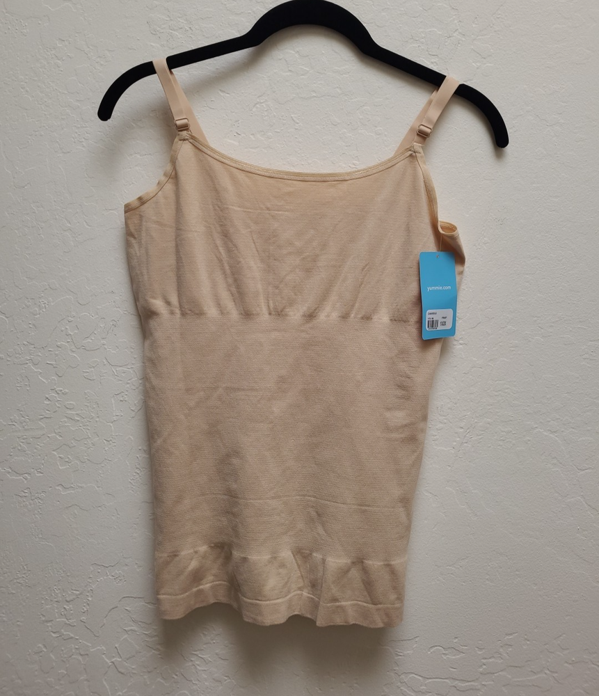 NWT Yummie Plus Size Cami Camisole YT5-165 in Beige