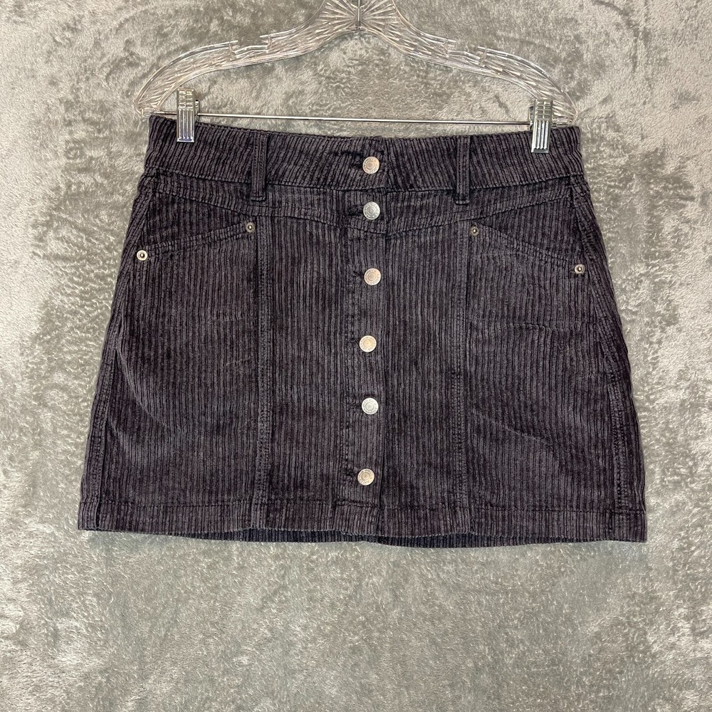 Arizona Women Classic 90s Y2K Schoolgirl Corduroy Button Front Mini Skirt 7