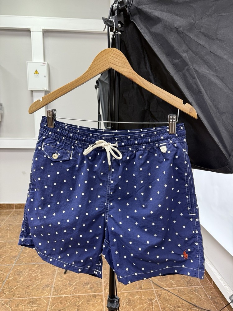 🇺🇸 Polo Ralph Lauren Nylon Swim Trunks Shorts Casual Swimsuit Size S