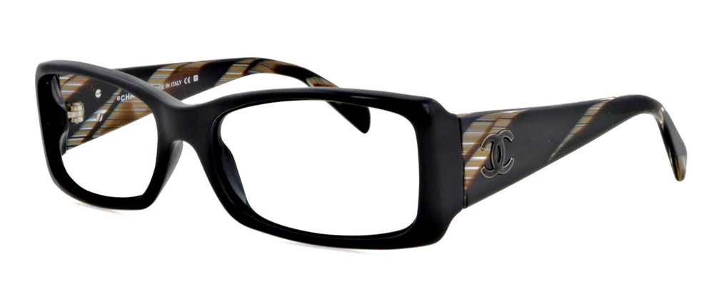 CHANEL CH 5078 54mm Black Brown Horn Eyeglasses Sunglasses Frames Made in Italy