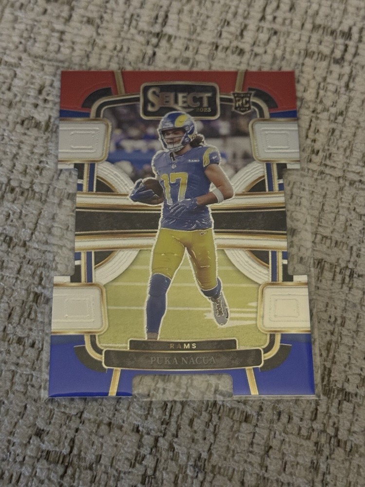 2023 Puka Nacua Panini Select Red Blue Die Cut Rookie RC #56