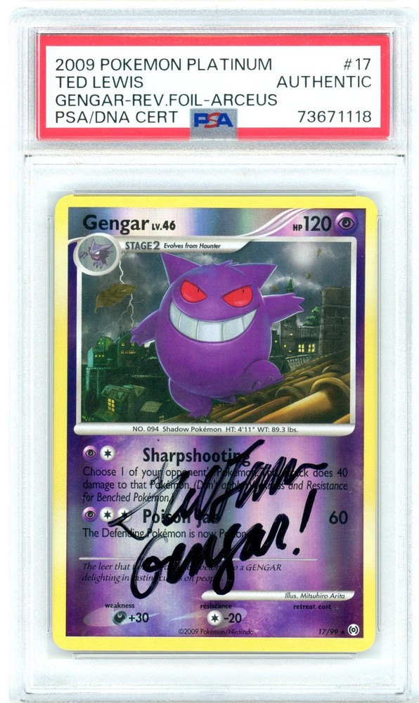 Gengar 17/99 Arceus Reverse Holo