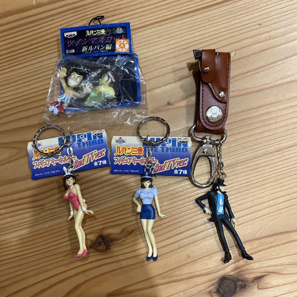 Lupin Bulk sale of various key holders Anime character Animation