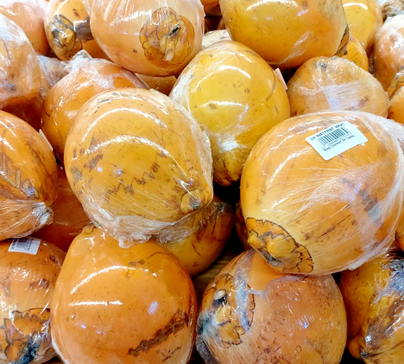 KING COCONUT CEYLON ORGANIC NATURAL WATER COCONUT FRUIT 100% 5 NUTS