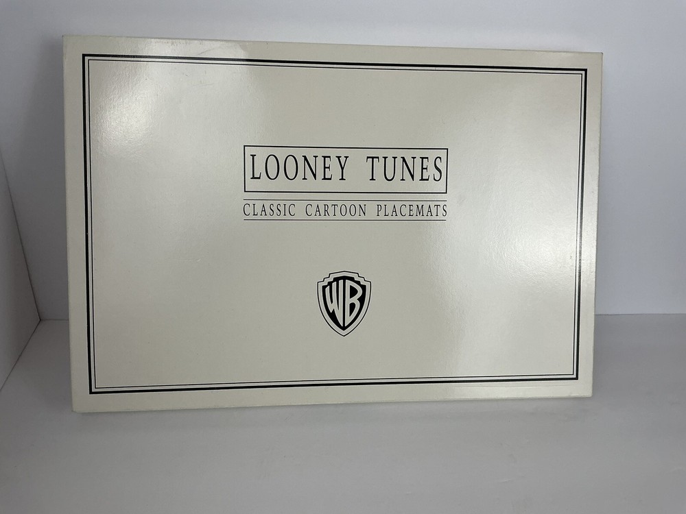 Vintage 1993 Warner Bros Looney Tunes Cartoon Placemats Set of 6
