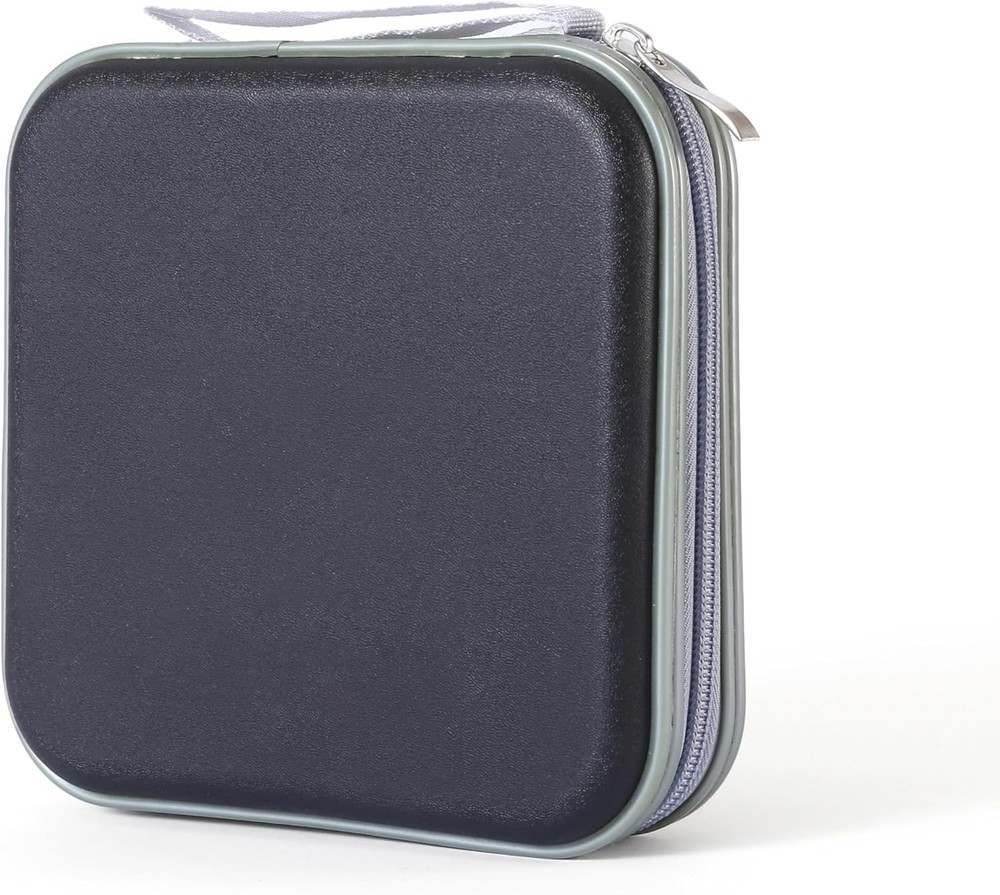 Sturdy Black CD Case Holds 30 DVDs Compact Storage