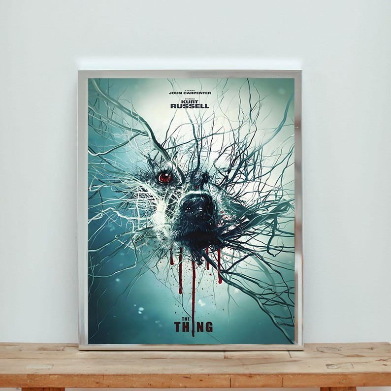 The Thing John Carpenter Kurt Russell Classic Horror Movie Poster