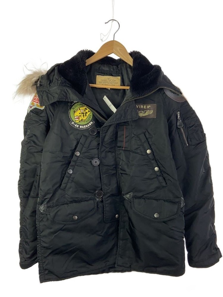 Avirex Flight Jacket/M/Nylon/Blk/6182097 3389