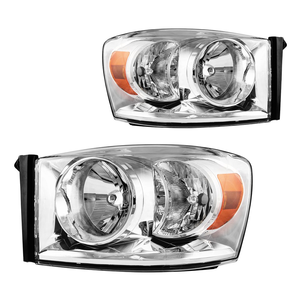 2PCS Replacement Headlight Assembly for 2009 Dodge Ram2500 5.7L 6.7L & Ram3500 6.7L