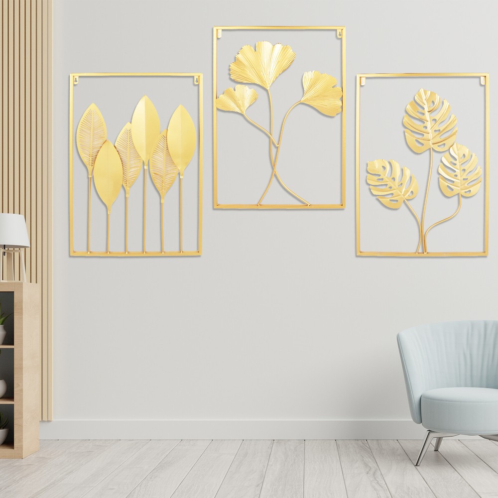 Modern Leaf Metal Wall Art Metal Wall Decor Wall Hangings Minimalist Wall Art