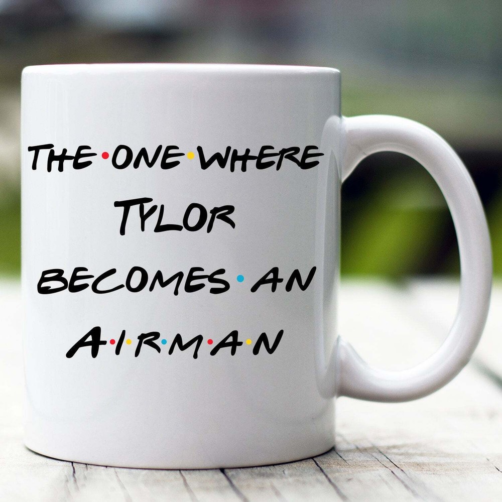 Personalized Airman Graduation Mug Airman Promotion Gift Graduation Gift For