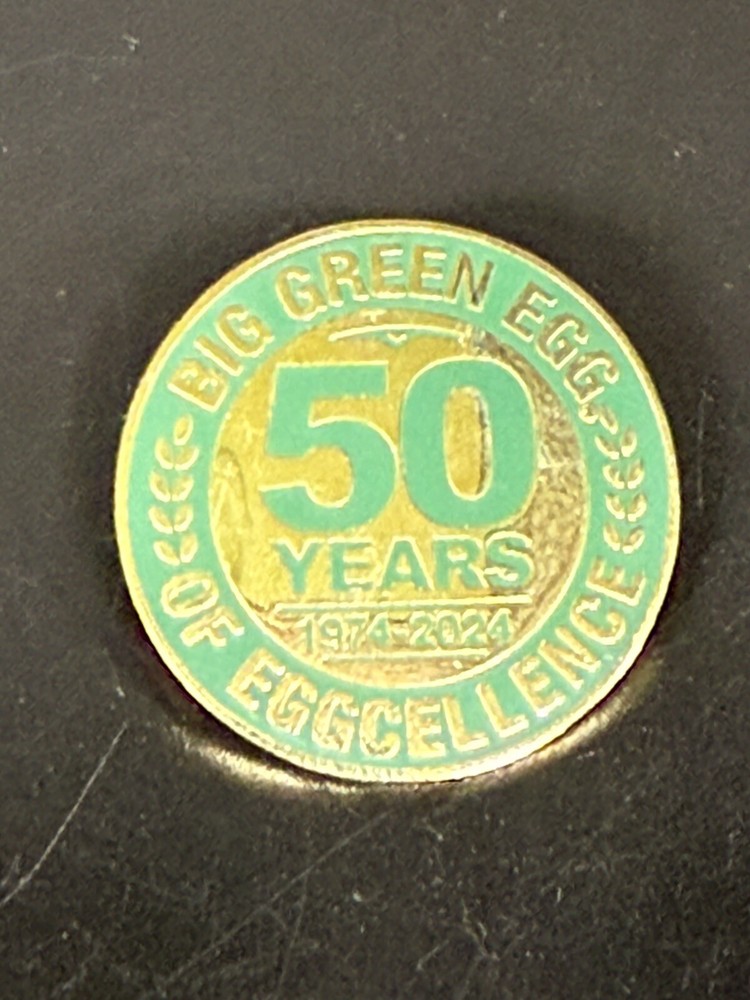 Big Green Egg Grill Eggtoberfest 2024 50 Years lapel pin NEW-image