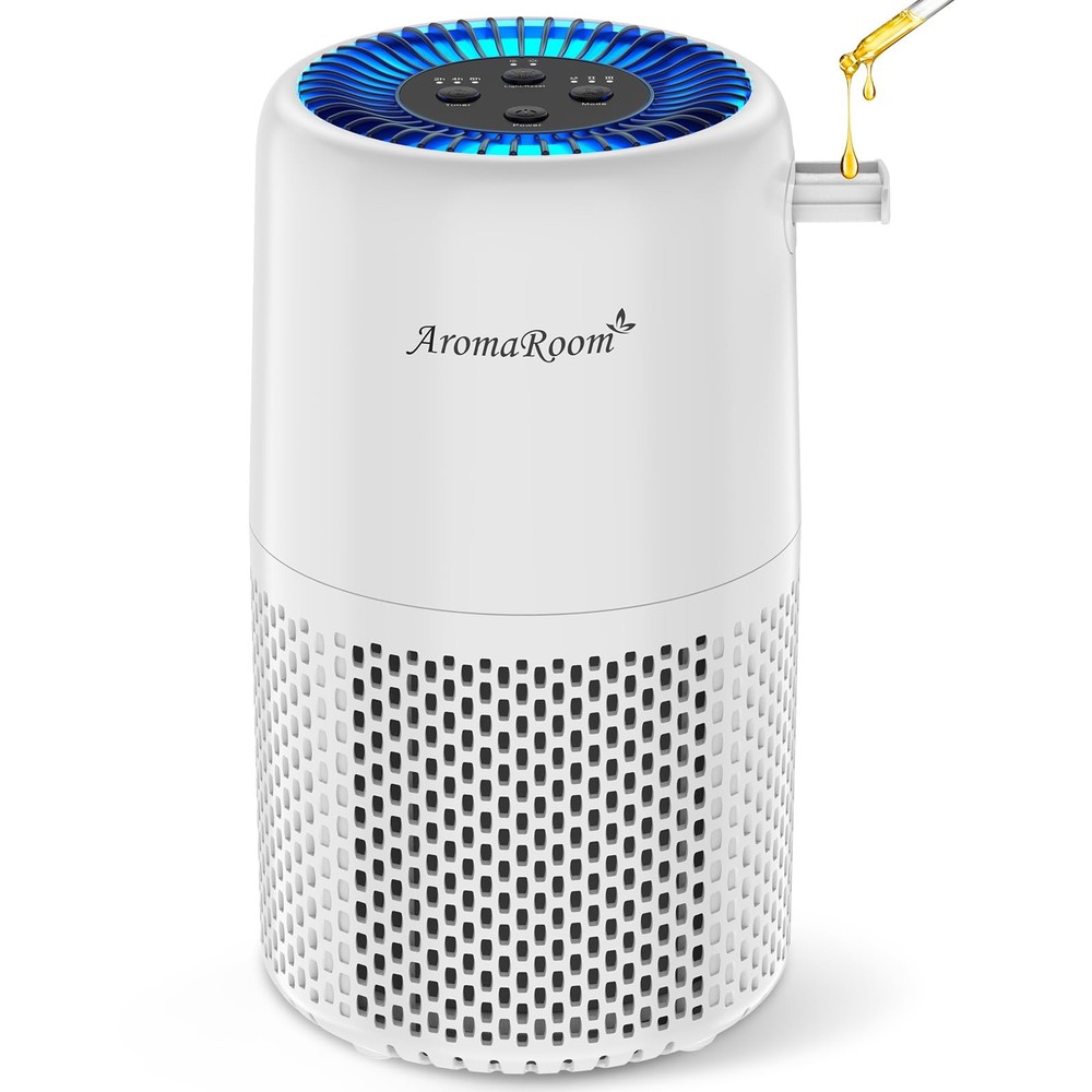 Air Purifier for Home Bedroom, AromaRoom H13 HEPA Air Filter For Smoke Pollen...