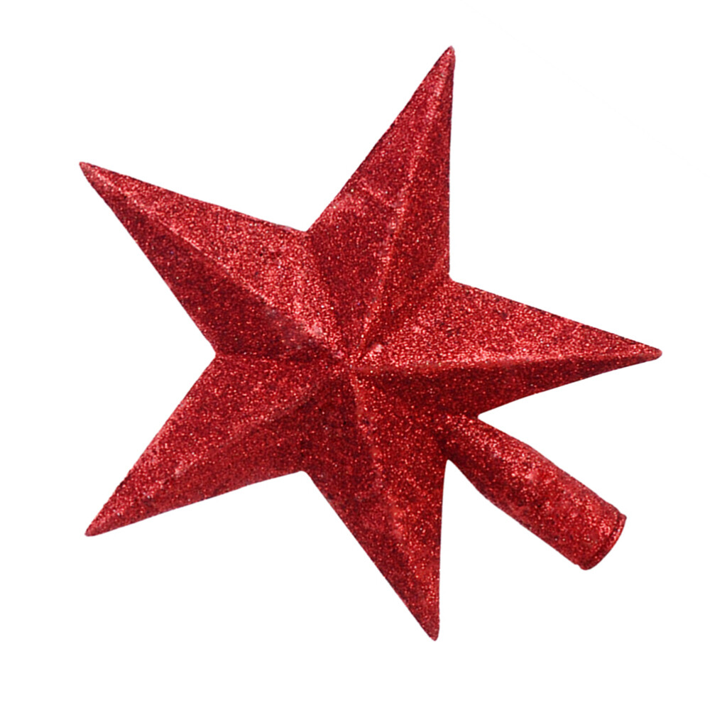 Glitter Star Tree Topper Xmas Toppers Christmas Decorations