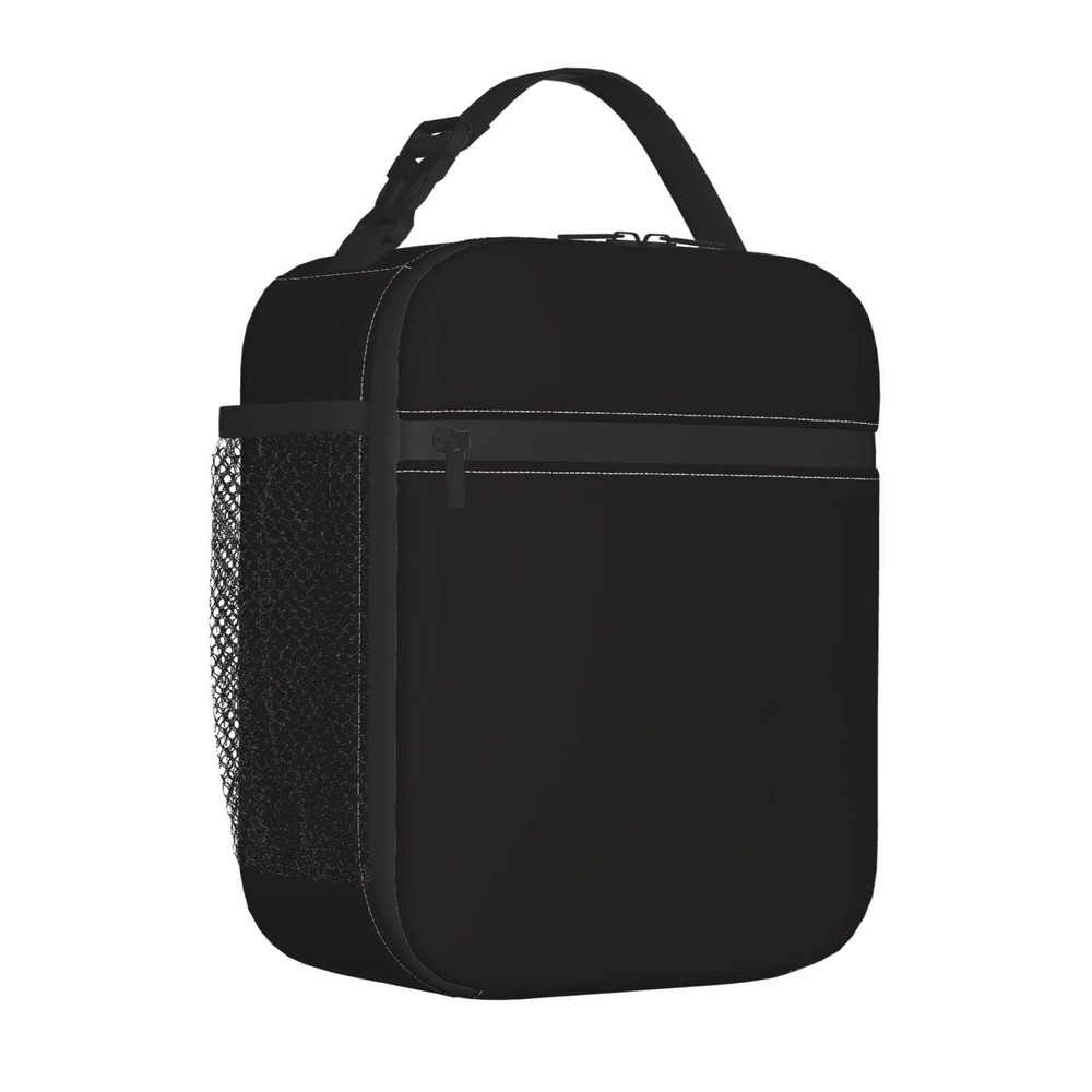 Insulated Reusable Lunch Box for Adults - Black Lunch Bag for Men & Women