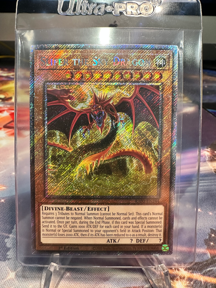 Slifer the Sky Dragon [Platinum Secret Rare] RA03-EN244 YuGiOh Quarter Century