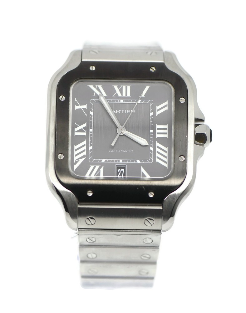 Cartier Santos Large Stainless Steel Watch WSSA0037