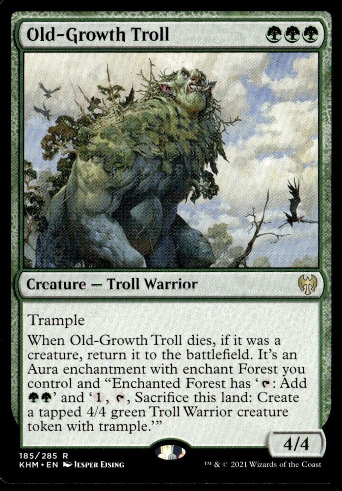2021 Kaldheim Old-Growth Troll Expansion/Rare #185