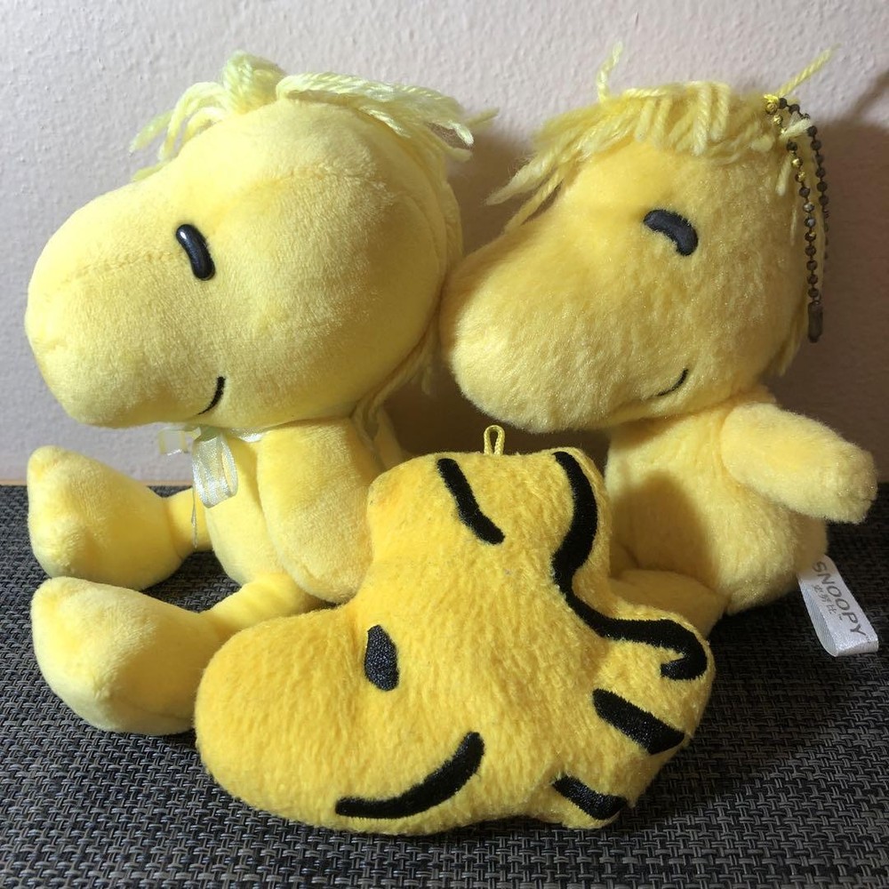Snoopy and Woodstock Plush Toy Coin Purse Set of 3 Anime Collectibles