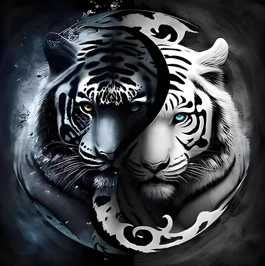 Tiger Diamond Art Painting Kits-Adults Full Drill Diamond Dot Paintings Beginner