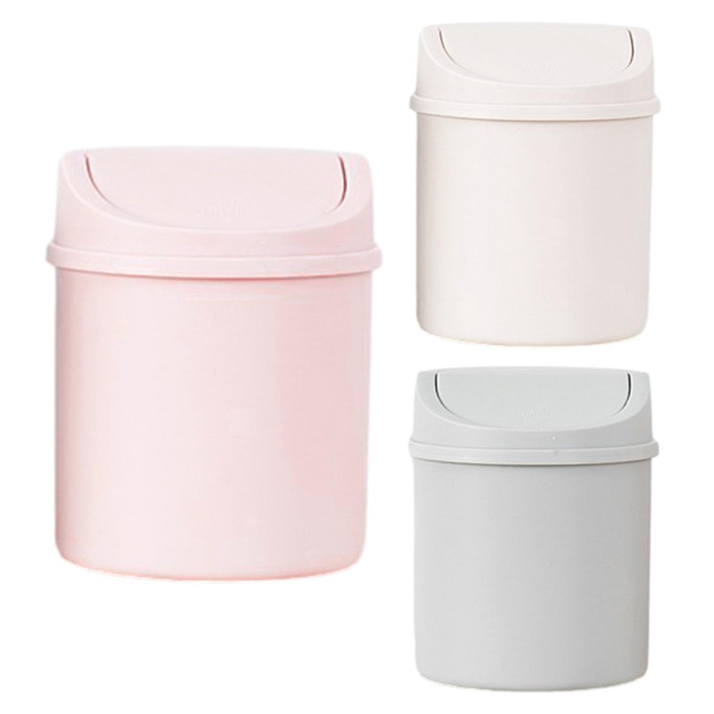 Small Trash Can Creative Mini Garbage Cans with Lid Waste Bin, Mini Trash Bin