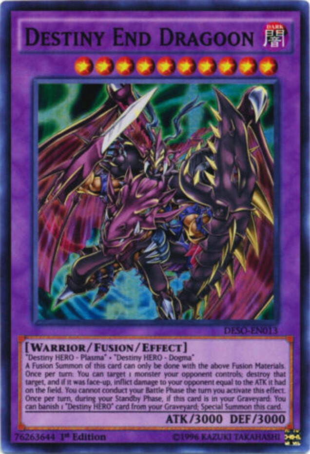 Destiny End Dragoon LCGX-EN140 Super Rare Unlimited HP Yugioh Card