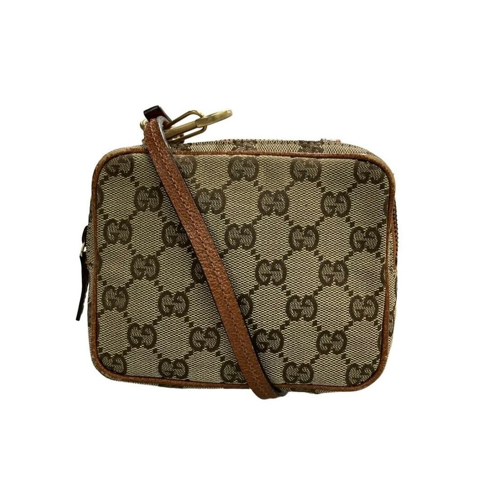 Gucci GG Canvas Crossbody Shoulder Bag for Women 120978 1956 with Damage Details a8ebf