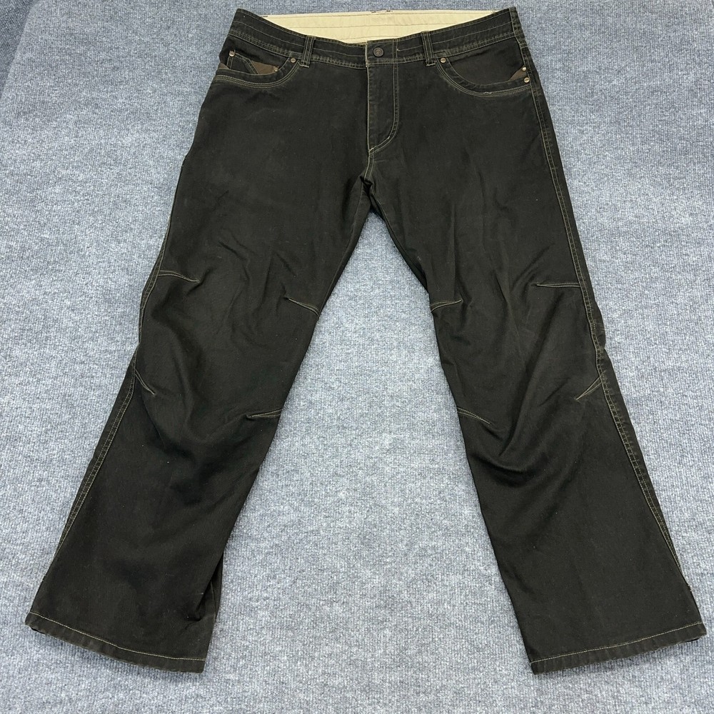 Kuhl Pants Mens 38X30 Brown Vintage Patina Dye Easy Rydr Cotton Outdoor Canvas