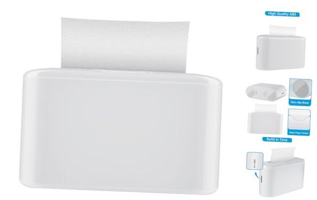 Paper Towel Dispenser Countertop, Multifold Hand Towel Dispenser for White