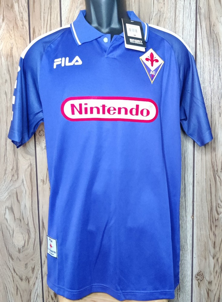Rui Costa #10 Fiorentina 1998/99 Home Retro Vintage Soccer Jersey Shirt Size XL