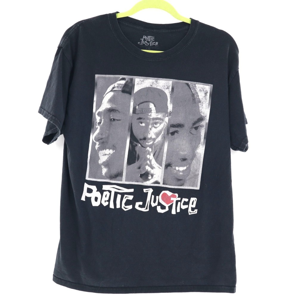 Tupac Shakur Poetic Justice Unisex Grunge Hip Hop 90s Street Style T-Shirt