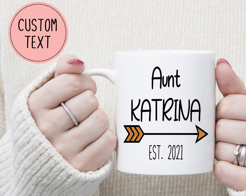 Aunt Personalized Coffee Mug Personalized Coffee Cup Aunt Est Gift For Her