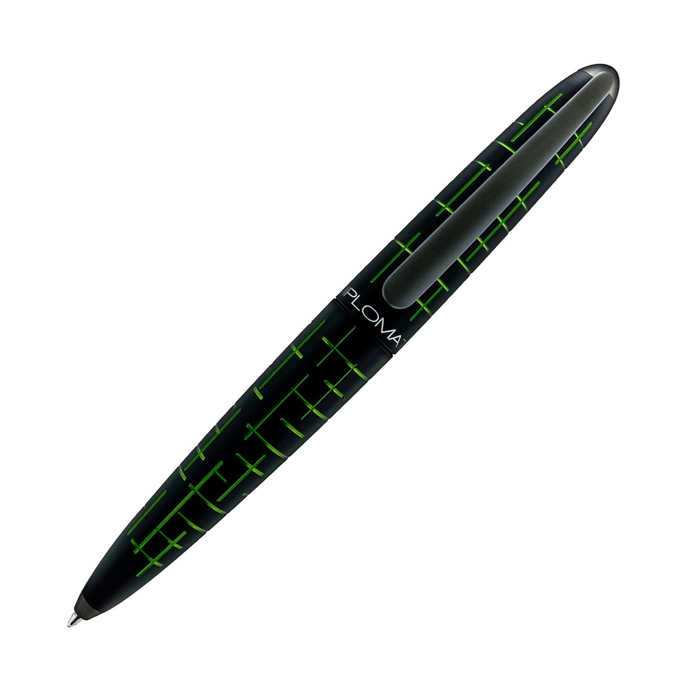 Diplomat Elox Matrix Ballpoint Pen in Ring Black/Green - NEW in Box - D40363040