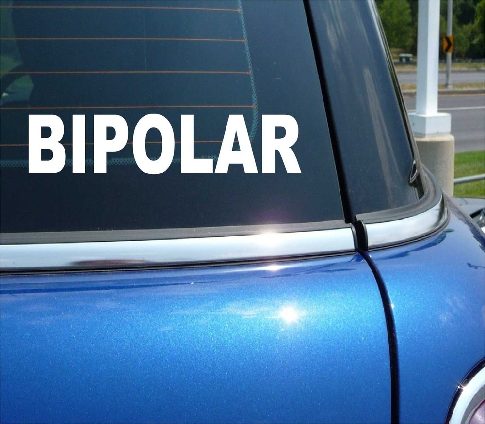 Bipolar Mental Health Awareness Support Car Decal Bumper Sticker Wall Art