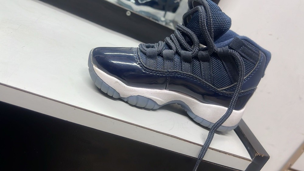 Jordan Air Jordan 11 High Top Sneakers Navy White Black Baby Toddler