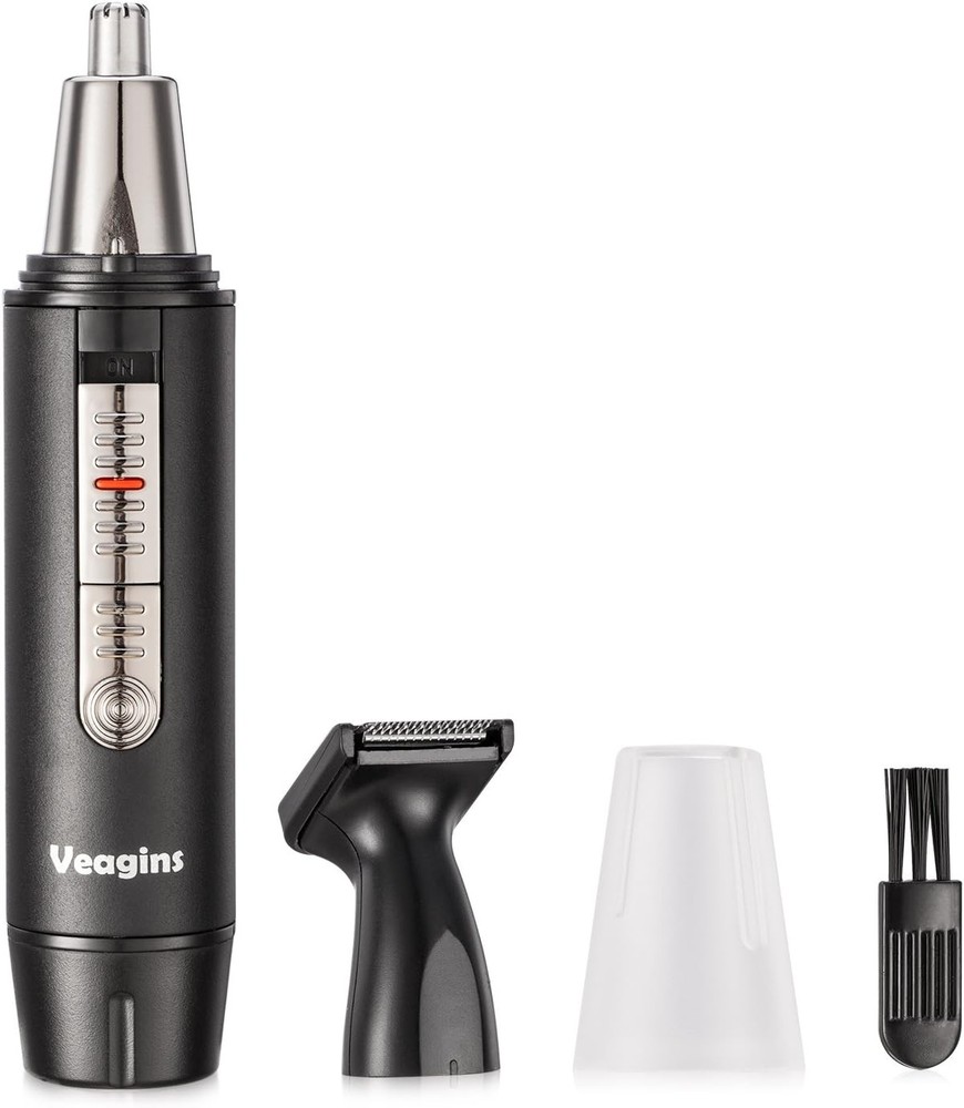 Men's Wet Dry Nose Ear Hair Trimmer with Vacuum System & LED Light