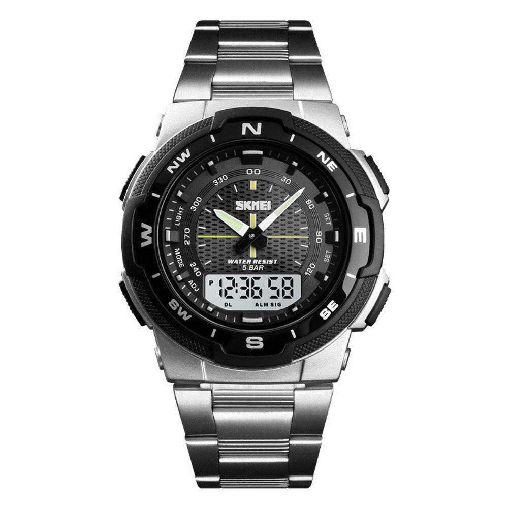 Outdoor Sports Electronic Watch for Students - Waterproof, Dual Time, Stopwatch,