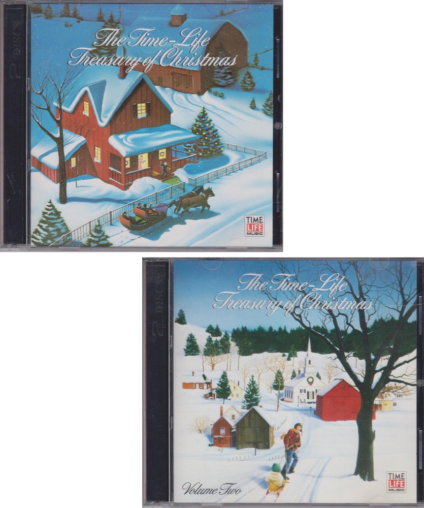 TIME LIFE TREASURY OF CHRISTMAS Volumes 1 & 2 1987 4 CD Lot 92 Classic Tracks