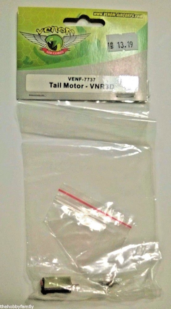 VENOM RC Tail Motor VNR3D NEW VENF-7737 RC Radio Controlled Part NEW