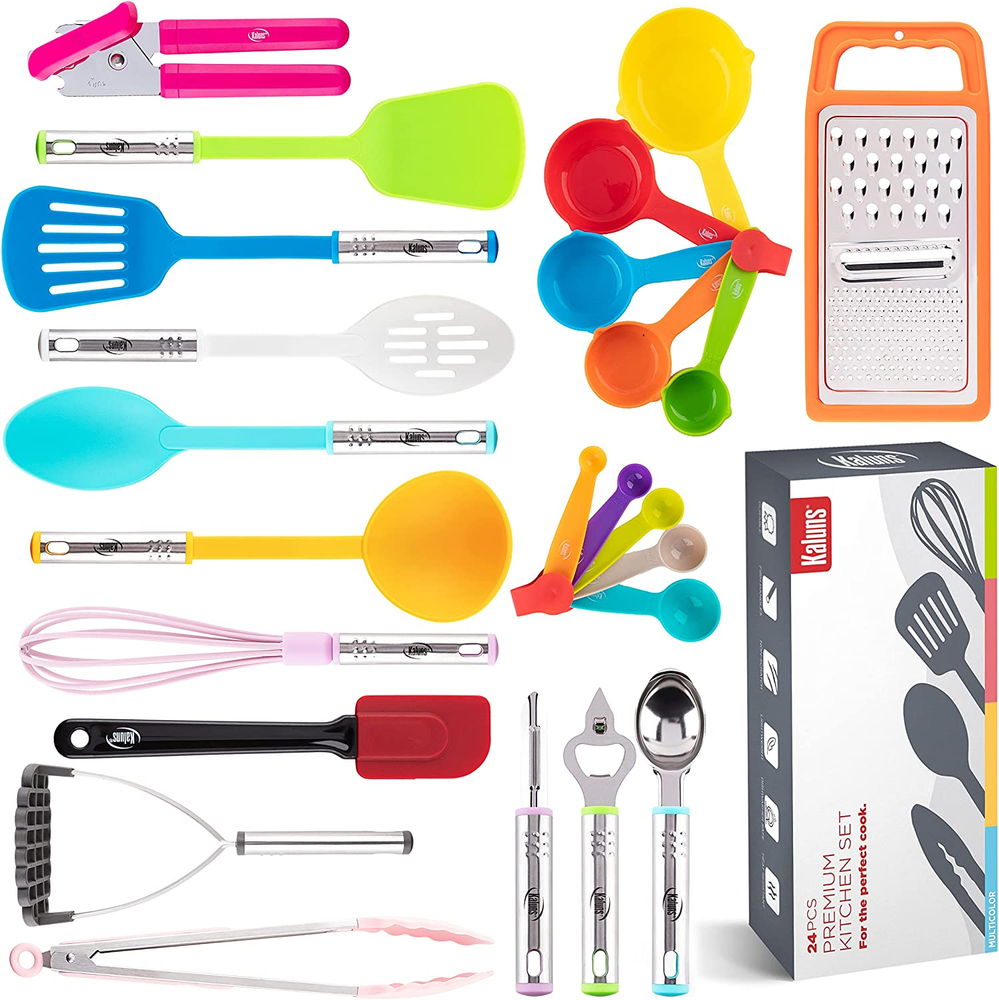 Kitchen Utensils Set, Cooking Utensil Set Kitchen Gadgets, Pots and Pans Set Non